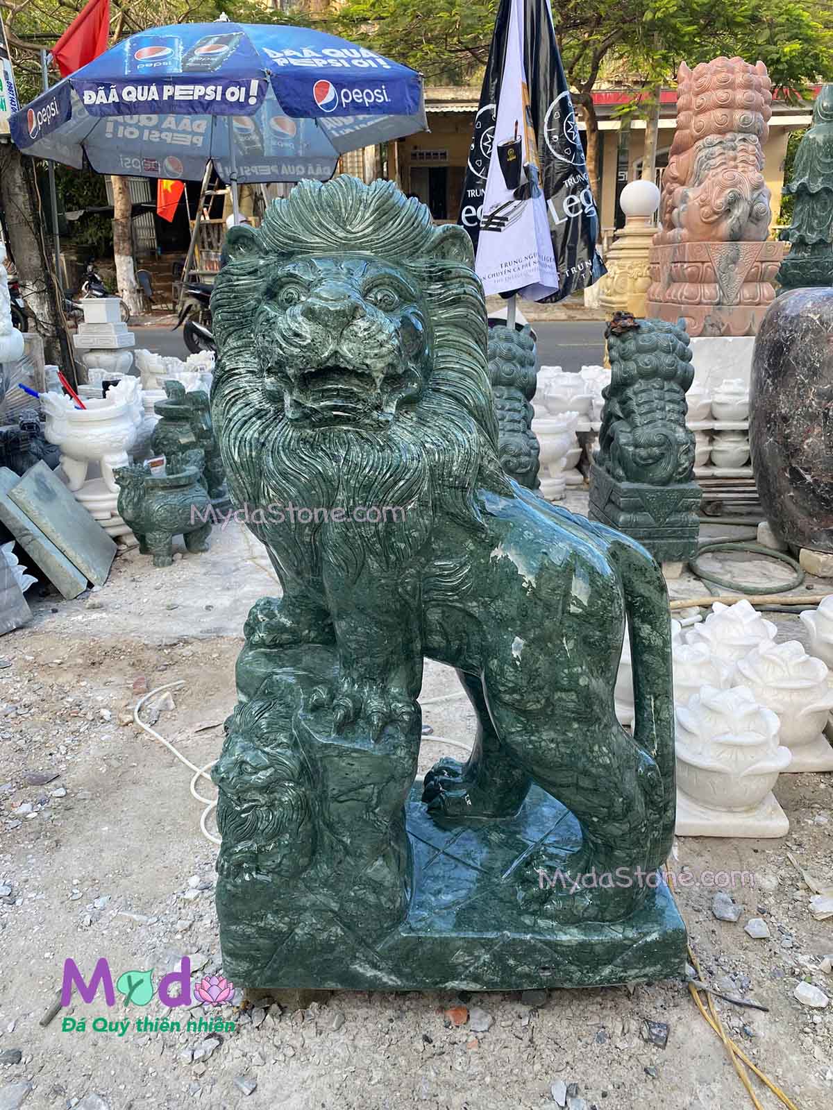 Tượng Sư Tử đá Xanh Ấn Độ