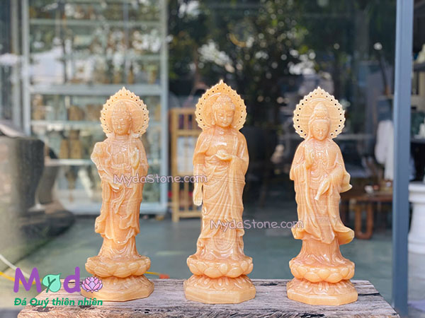 Bộ tượng Tây Phương Tam Thánh đá Ngọc Hoàng Long