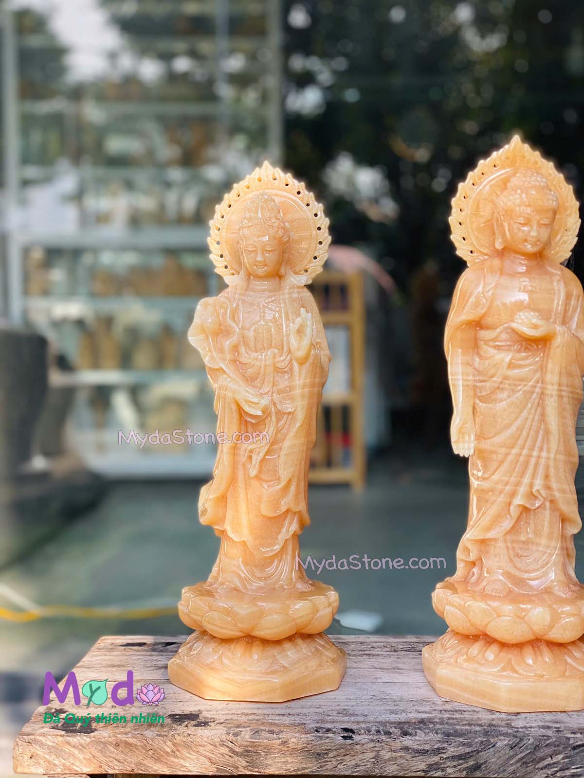 Bộ tượng Tây Phương Tam Thánh đá Ngọc Hoàng Long