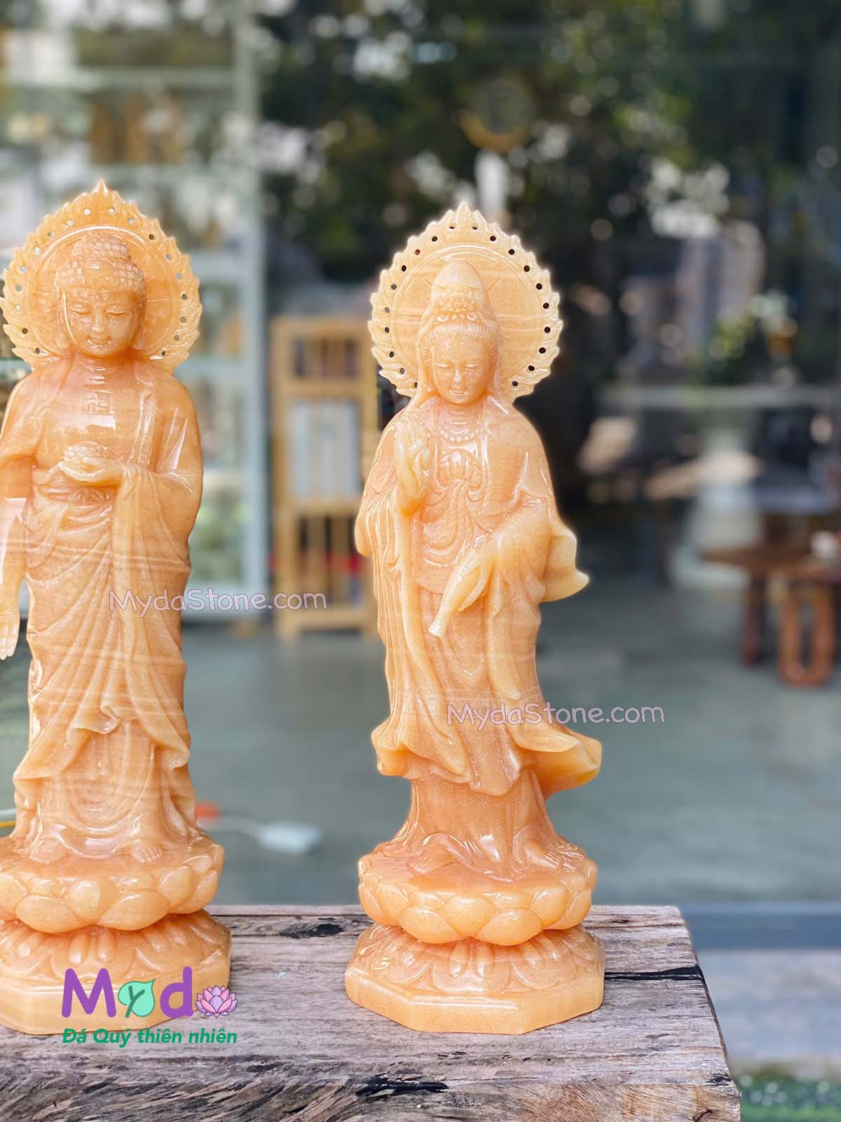 Bộ tượng Tây Phương Tam Thánh đá Ngọc Hoàng Long