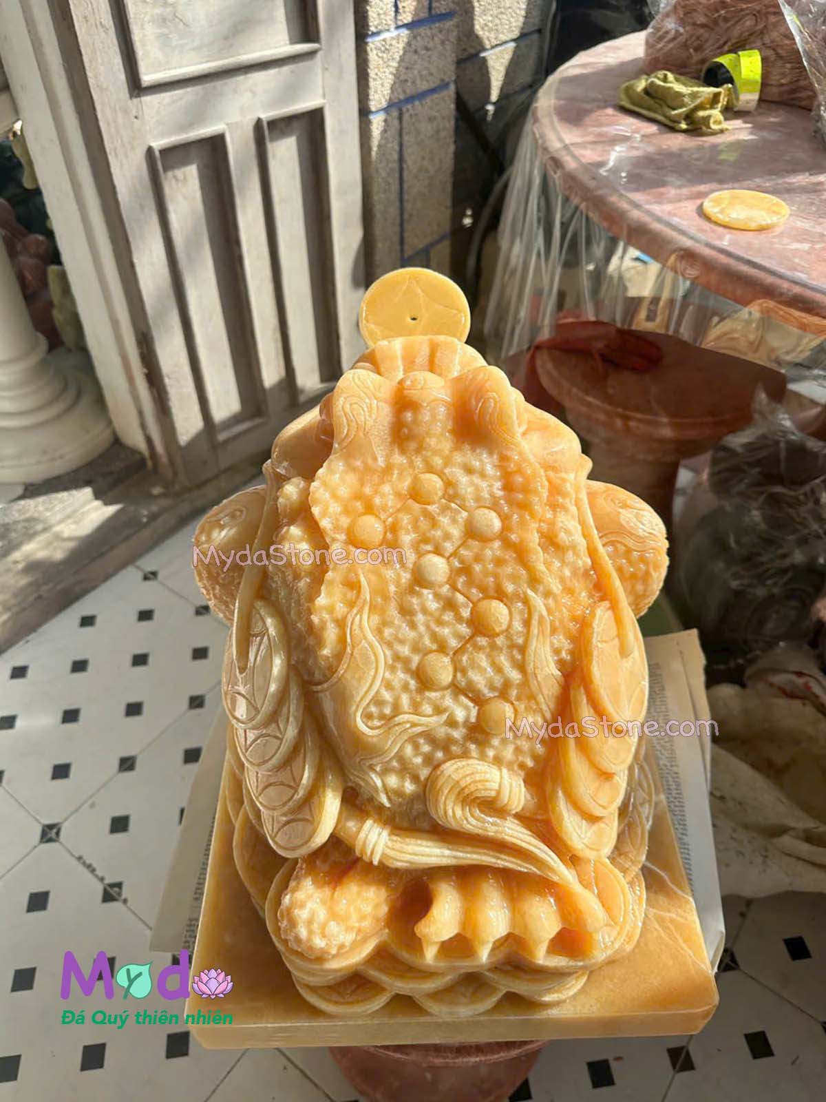 Tượng Cóc Thiềm Thừ đá Ngọc Hoàng Long