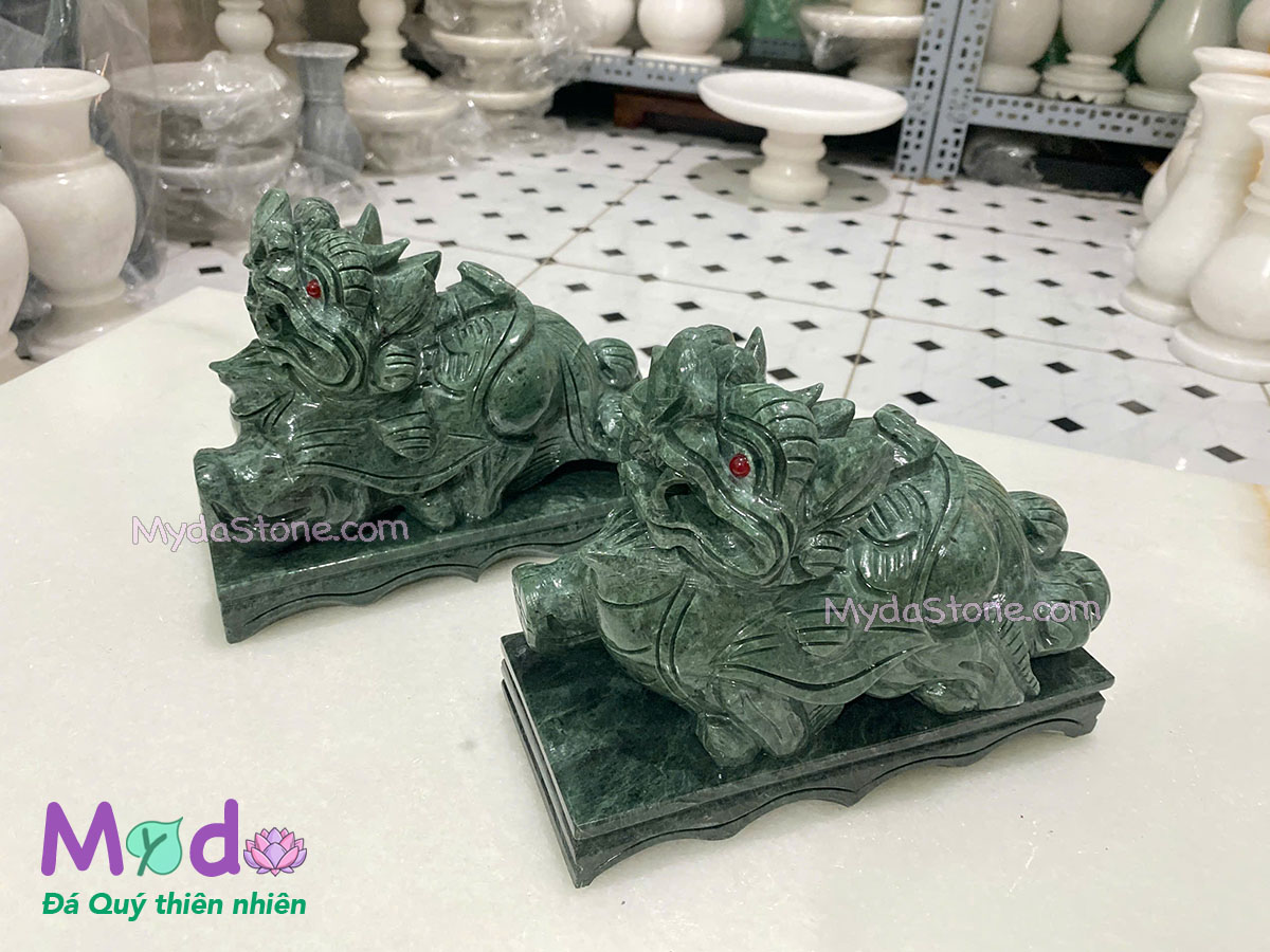 Tỳ Hưu đá Xanh Ấn Độ