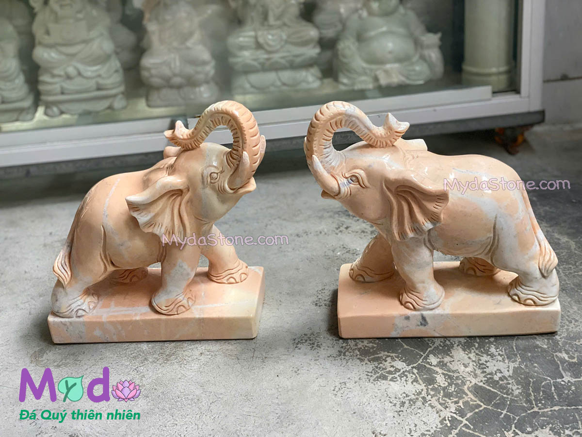 Tượng Voi để Lăng Mộ đá Cà Rốt Vàng