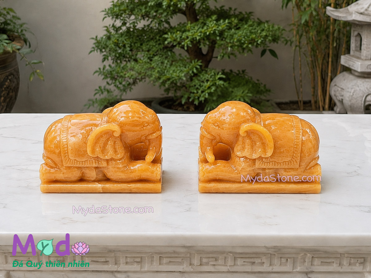 Tượng Voi Quy Phục đá Ngọc Hoàng Long