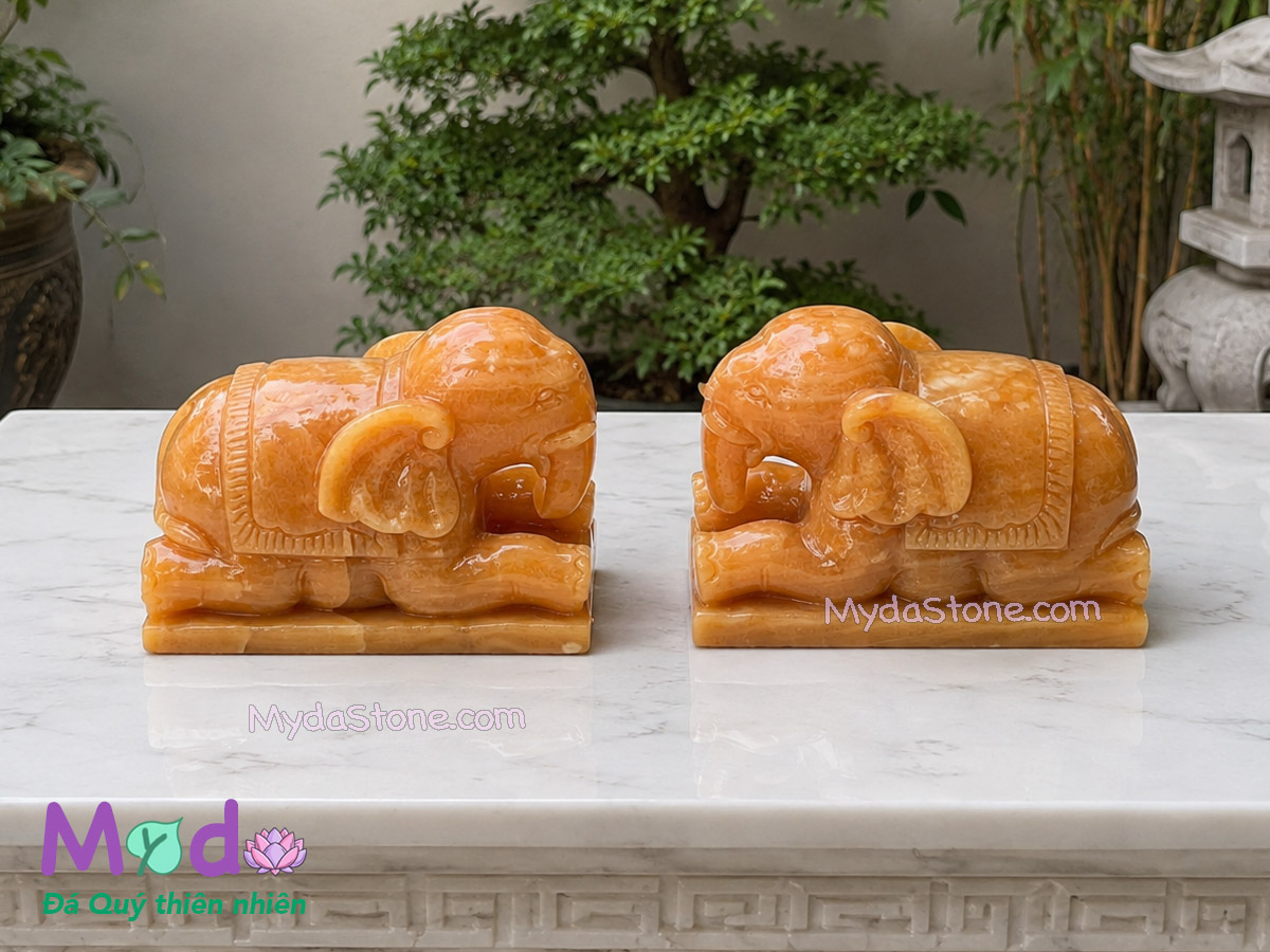Tượng Voi Quy Phục đá Ngọc Hoàng Long