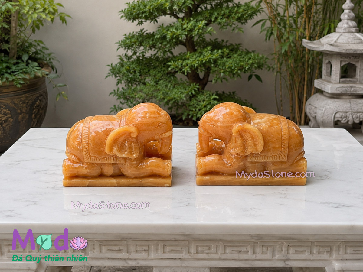 Tượng Voi Quy Phục đá Ngọc Hoàng Long