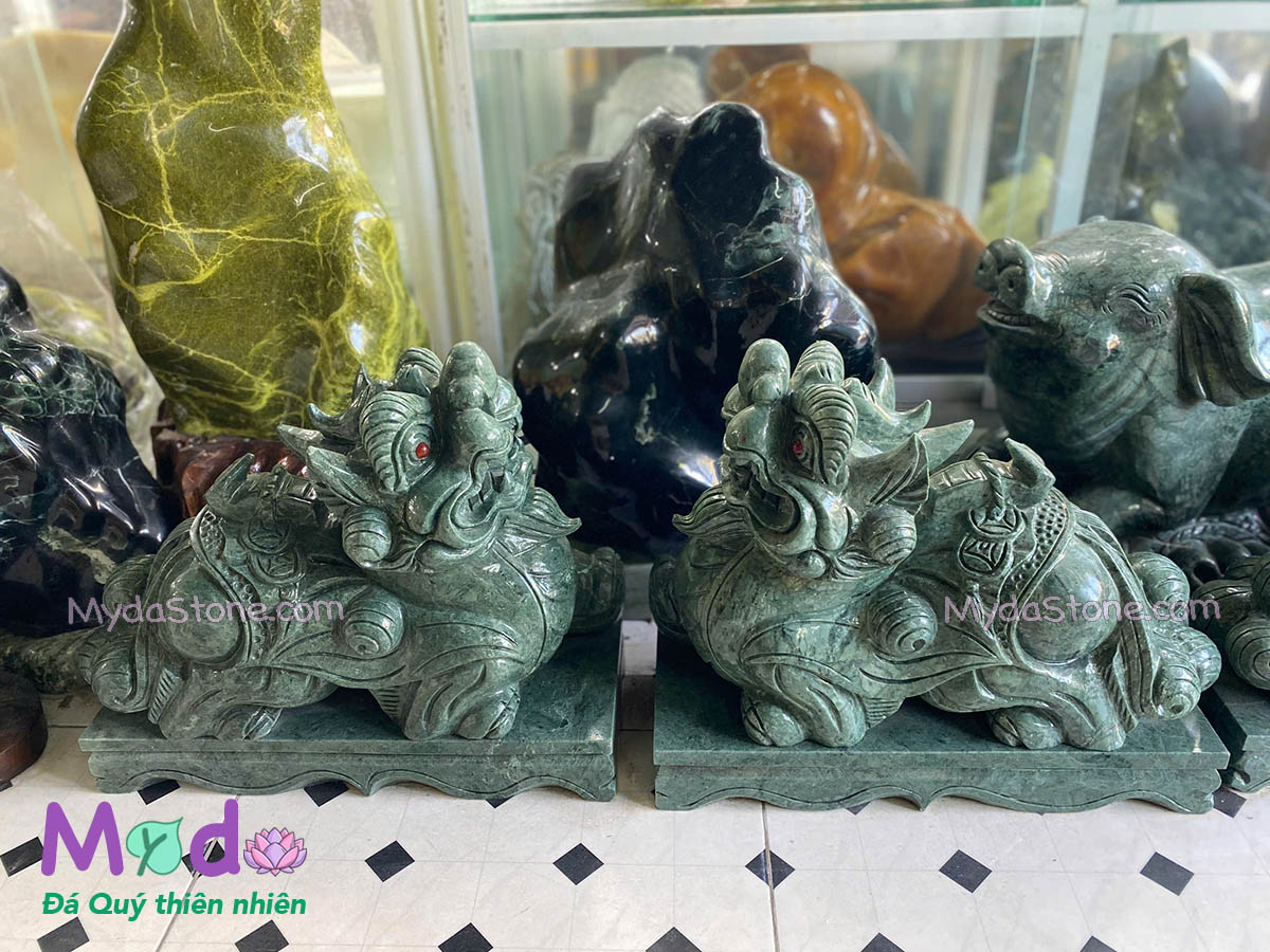Tỳ Hưu Đá Xanh Ấn Độ