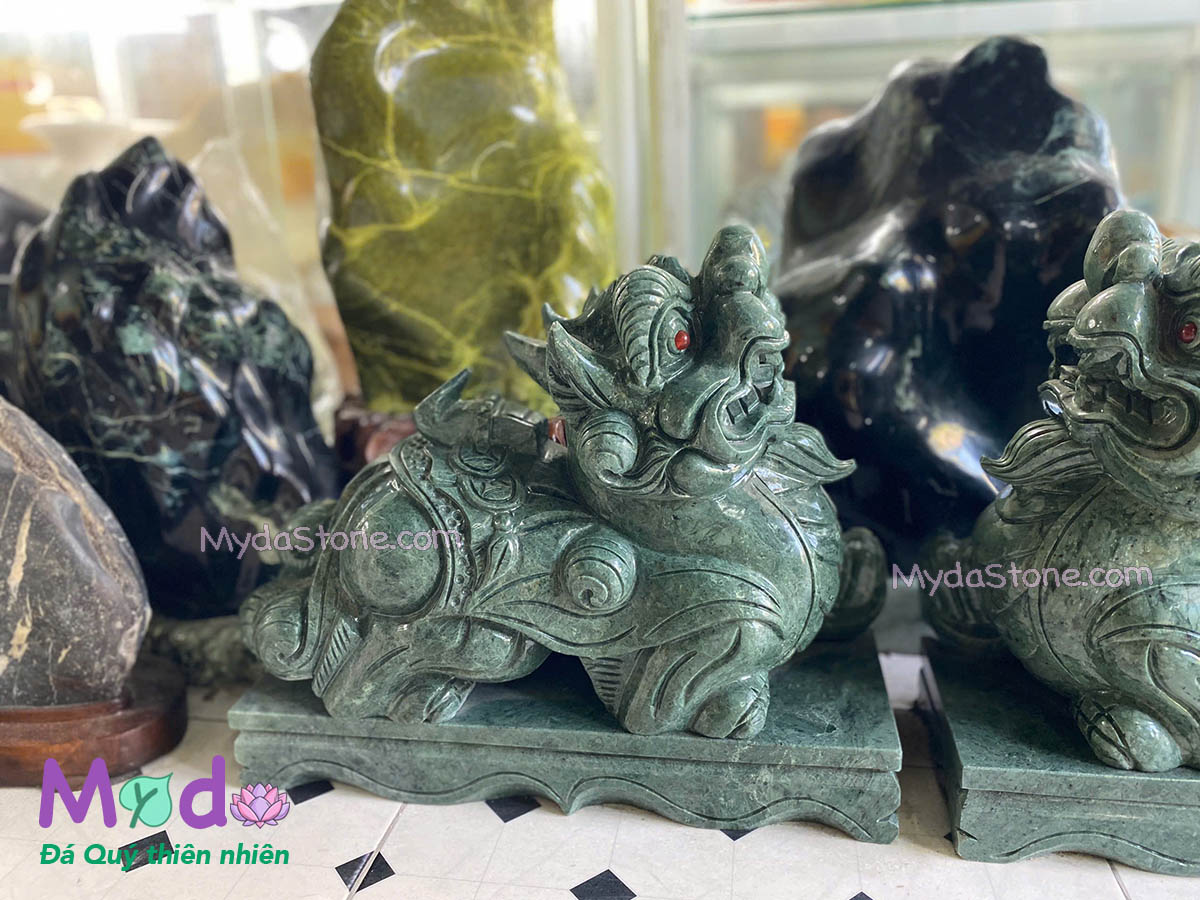 Tỳ Hưu Đá Xanh Ấn Độ