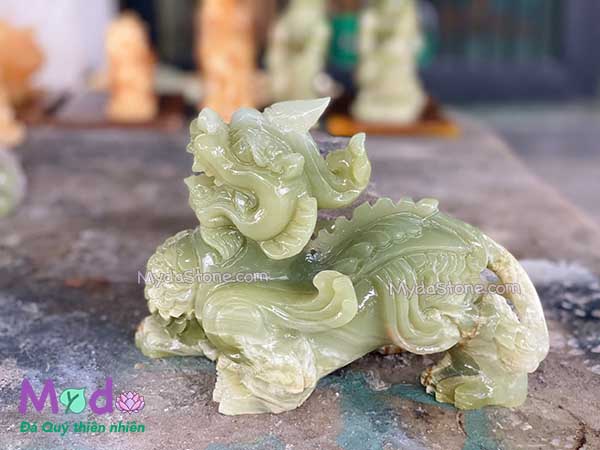 Tỳ Hưu đá Ngọc Xanh Pakistan