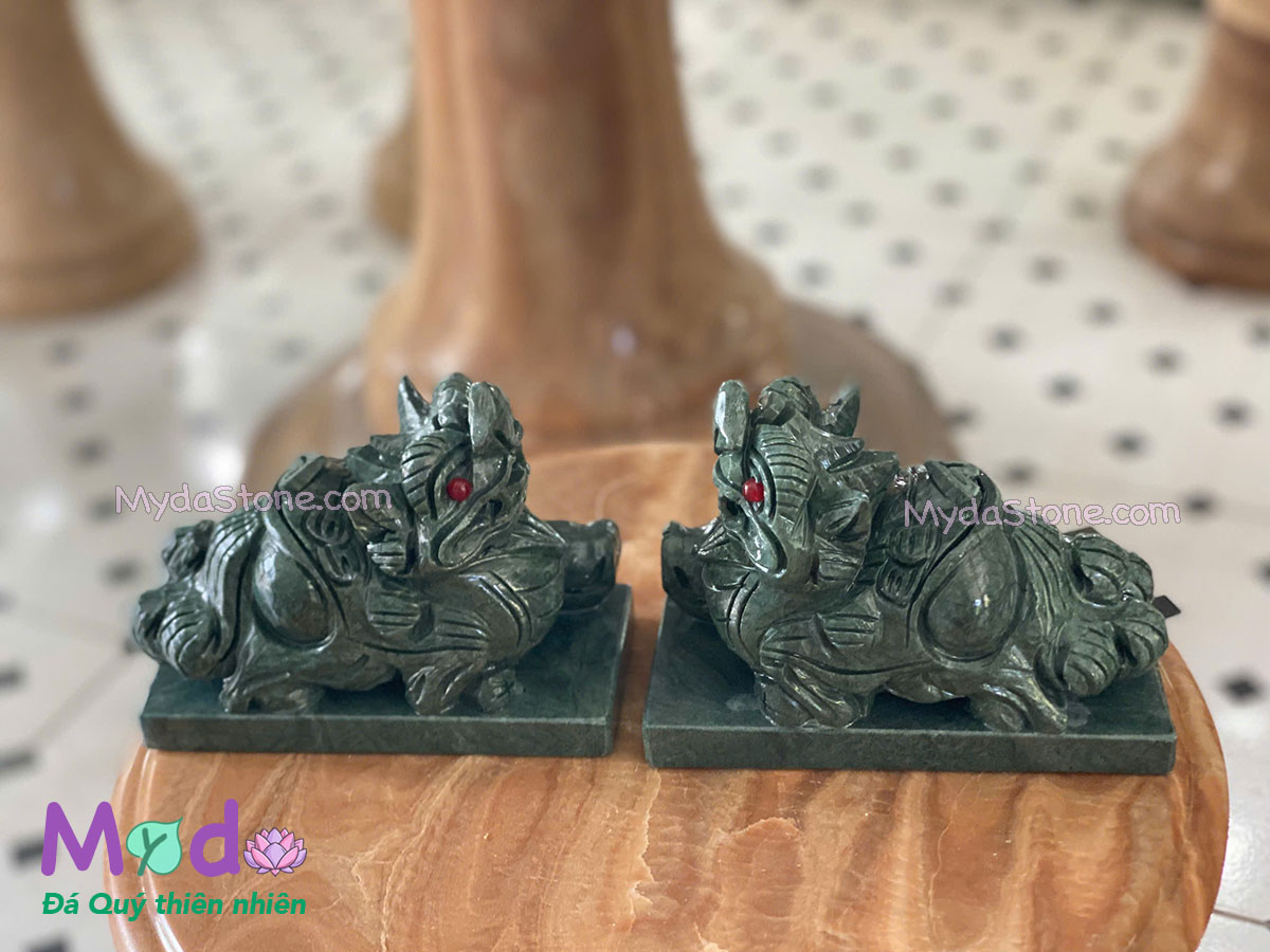 Tỳ Hưu đá Xanh Ấn Độ