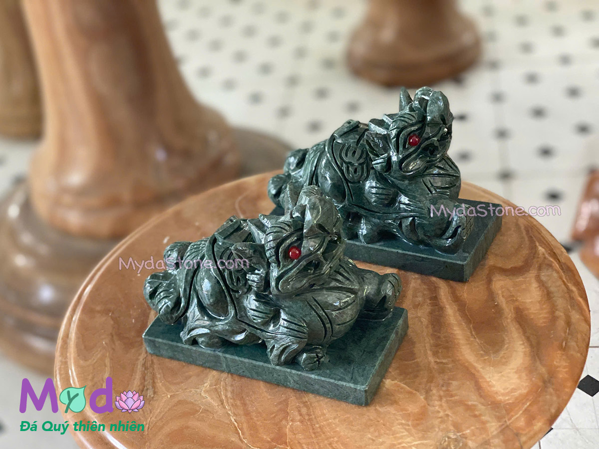 Tỳ Hưu đá Xanh Ấn Độ