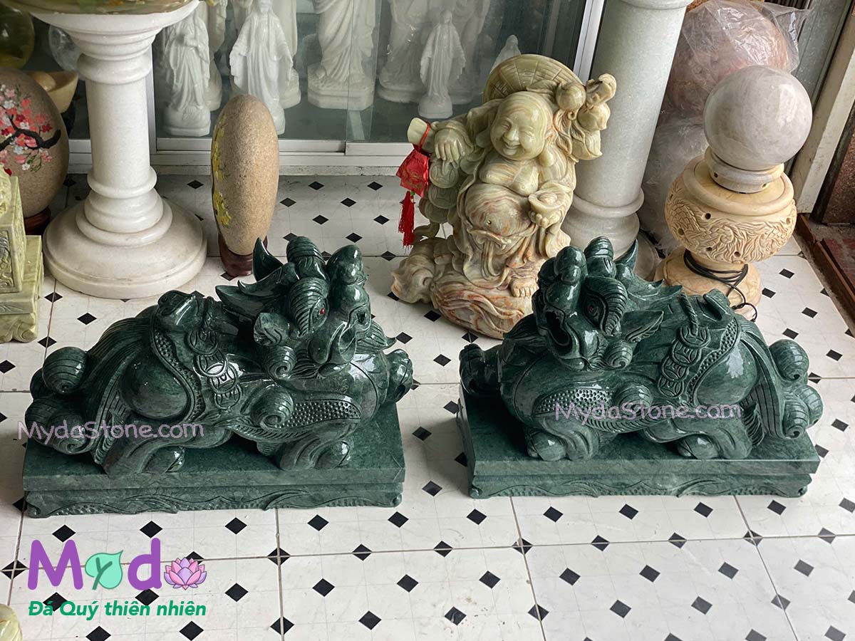 Tỳ Hưu đá Xanh Ấn Độ