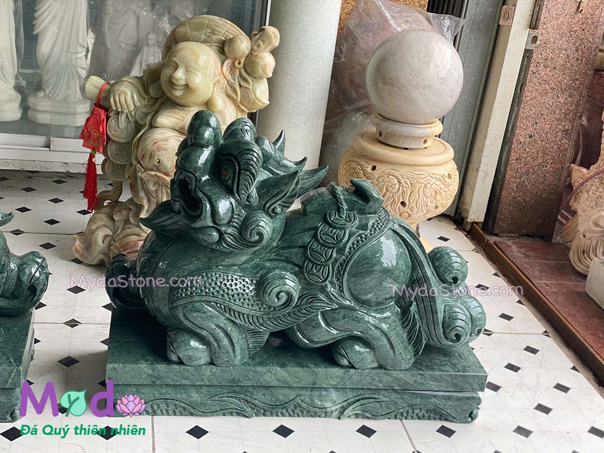 Tỳ Hưu đá Xanh Ấn Độ