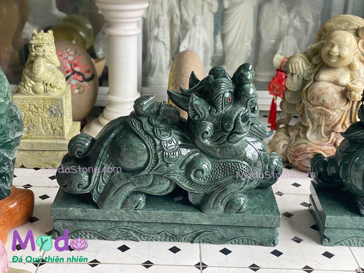 Tỳ Hưu đá Xanh Ấn Độ