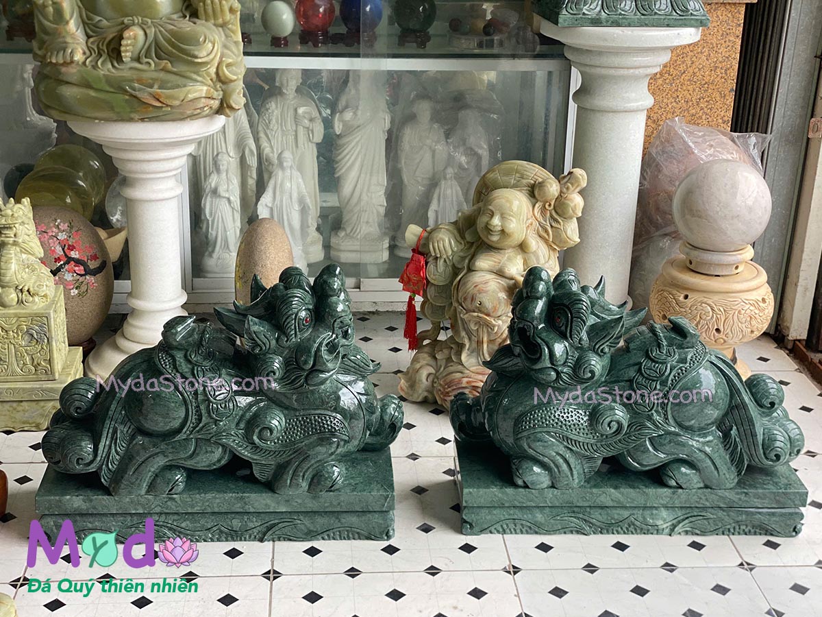 Tỳ Hưu đá Xanh Ấn Độ