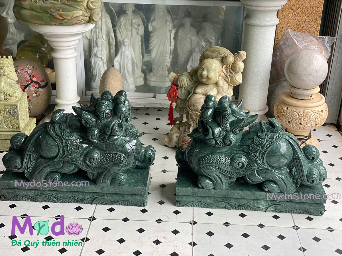 Tỳ Hưu đá Xanh Ấn Độ