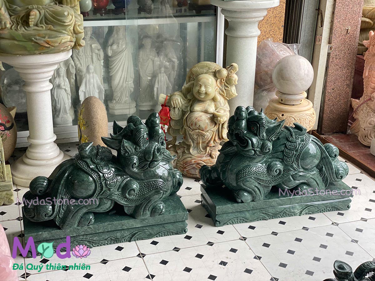 Tỳ Hưu đá Xanh Ấn Độ