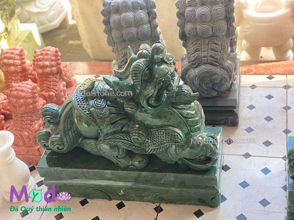 Tỳ Hưu đá Xanh Ấn Độ