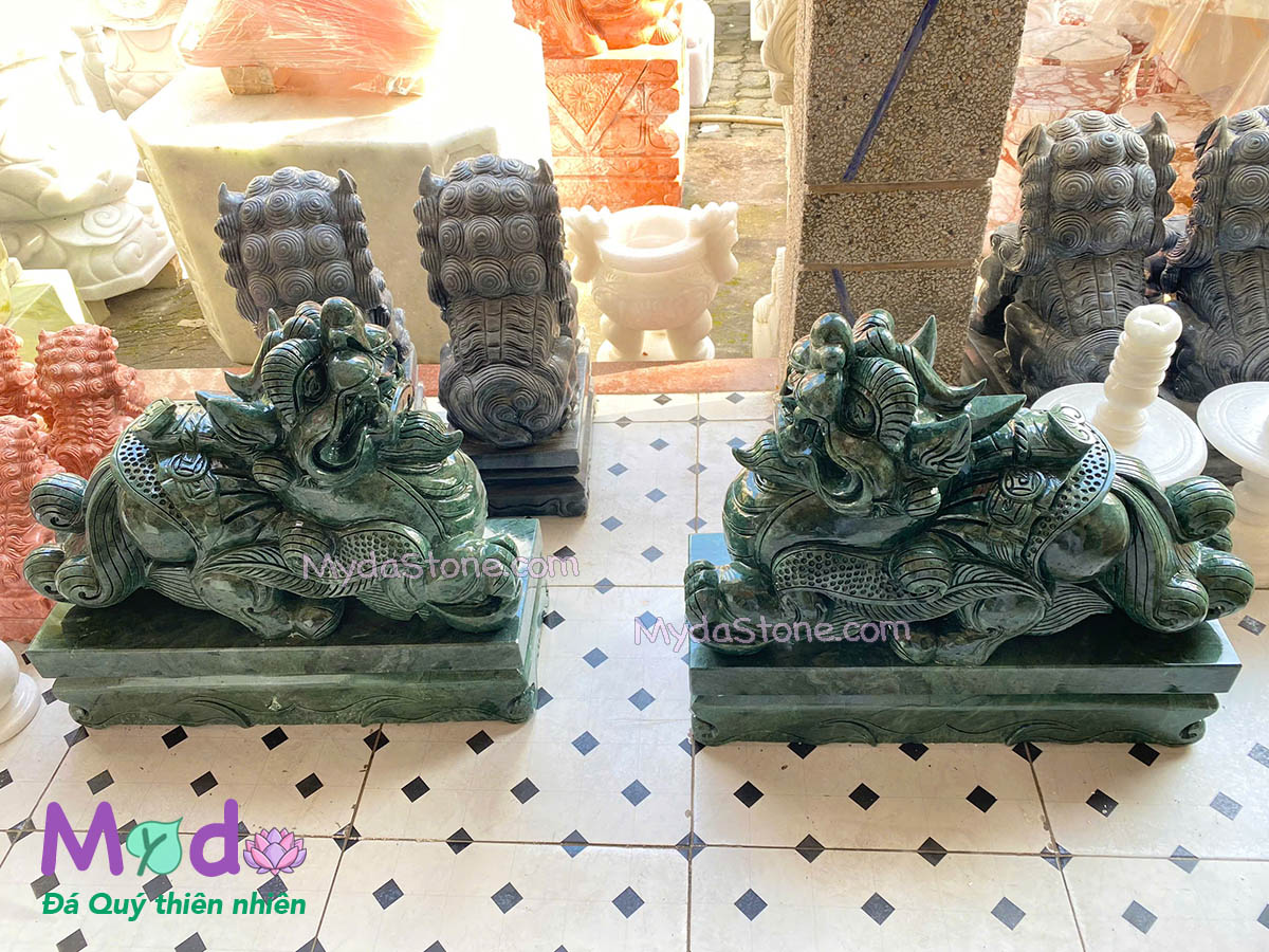 Tỳ Hưu đá Xanh Ấn Độ