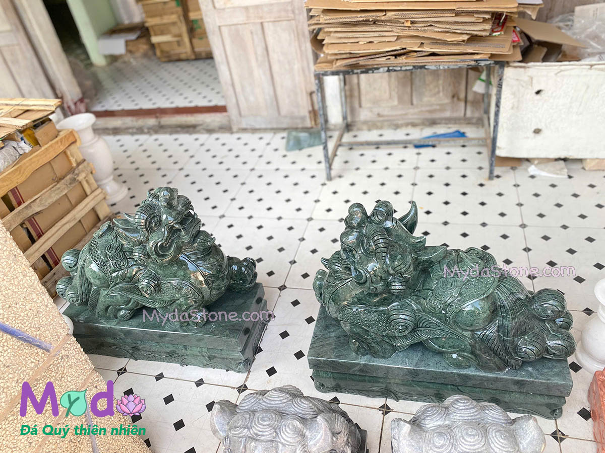 Tỳ Hưu đá Xanh Ấn Độ