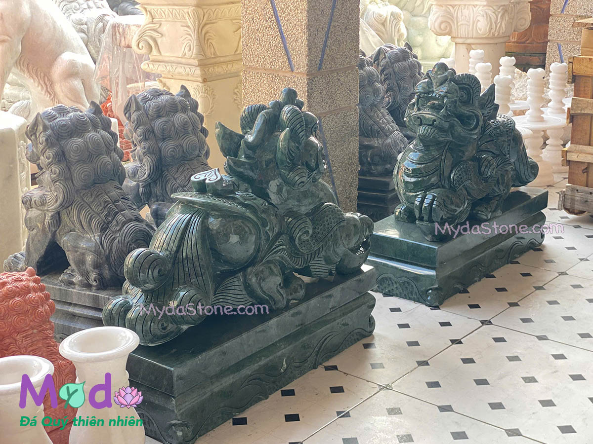 Tỳ Hưu đá Xanh Ấn Độ