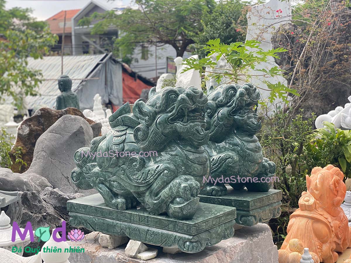 Tỳ Hưu đá Xanh Ấn Độ
