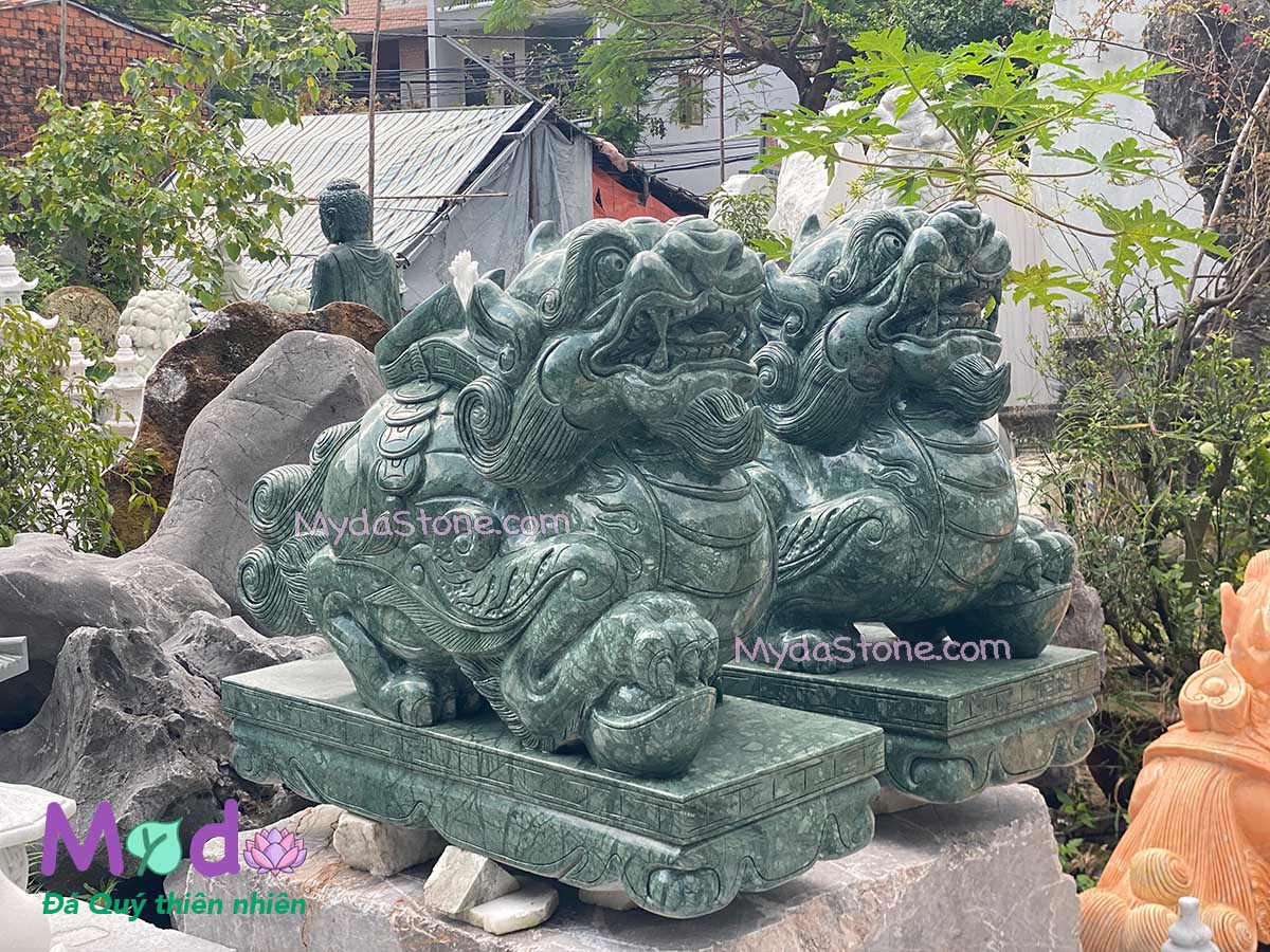 Tỳ Hưu đá Xanh Ấn Độ