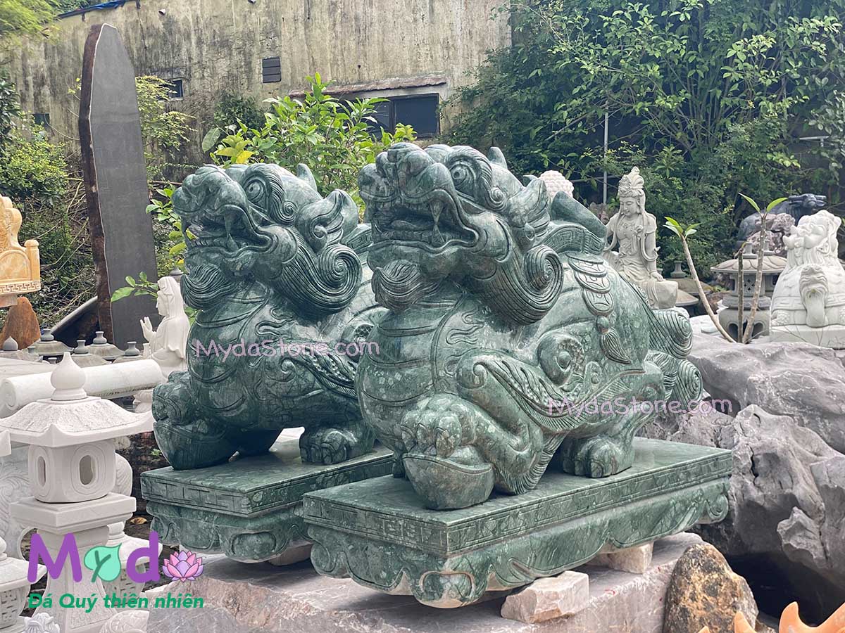 Tỳ Hưu đá Xanh Ấn Độ