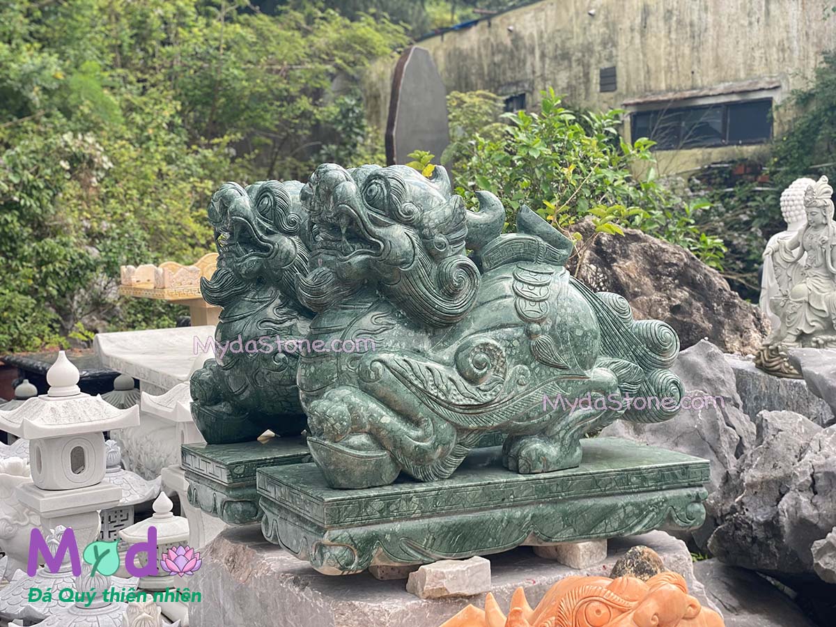 Tỳ Hưu đá Xanh Ấn Độ