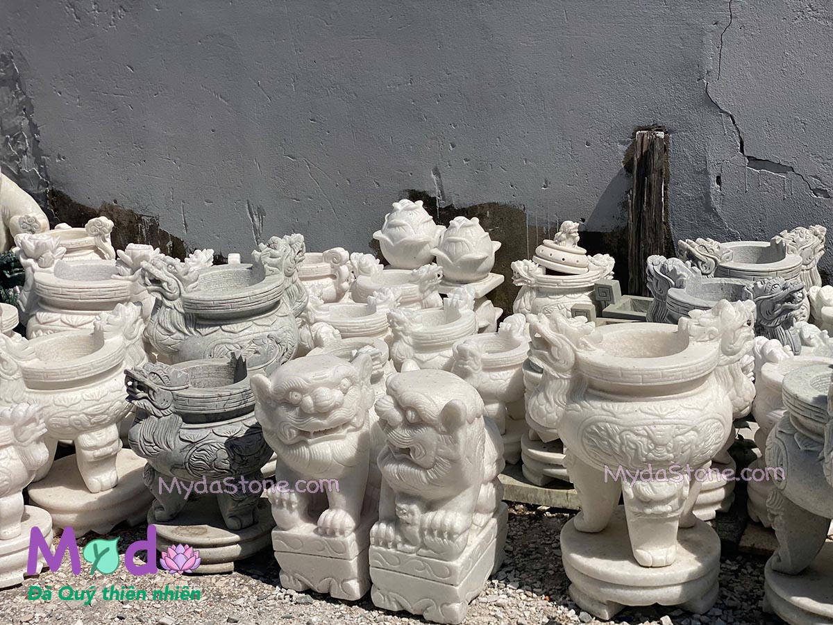 đồ thờ đá, lư hương đá tại đà lạt