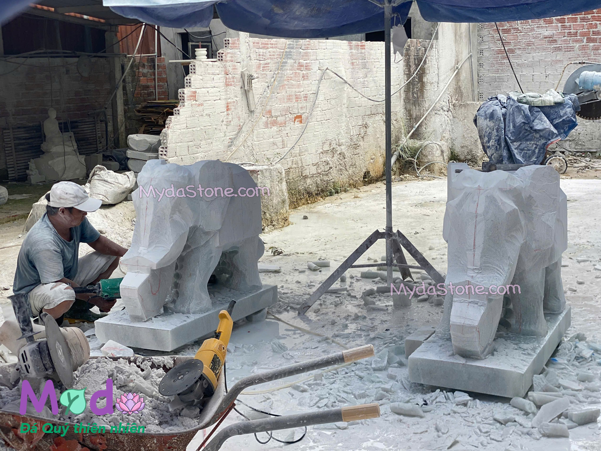 Tượng Voi Đá Phong Thuỷ tại Đồng Nai