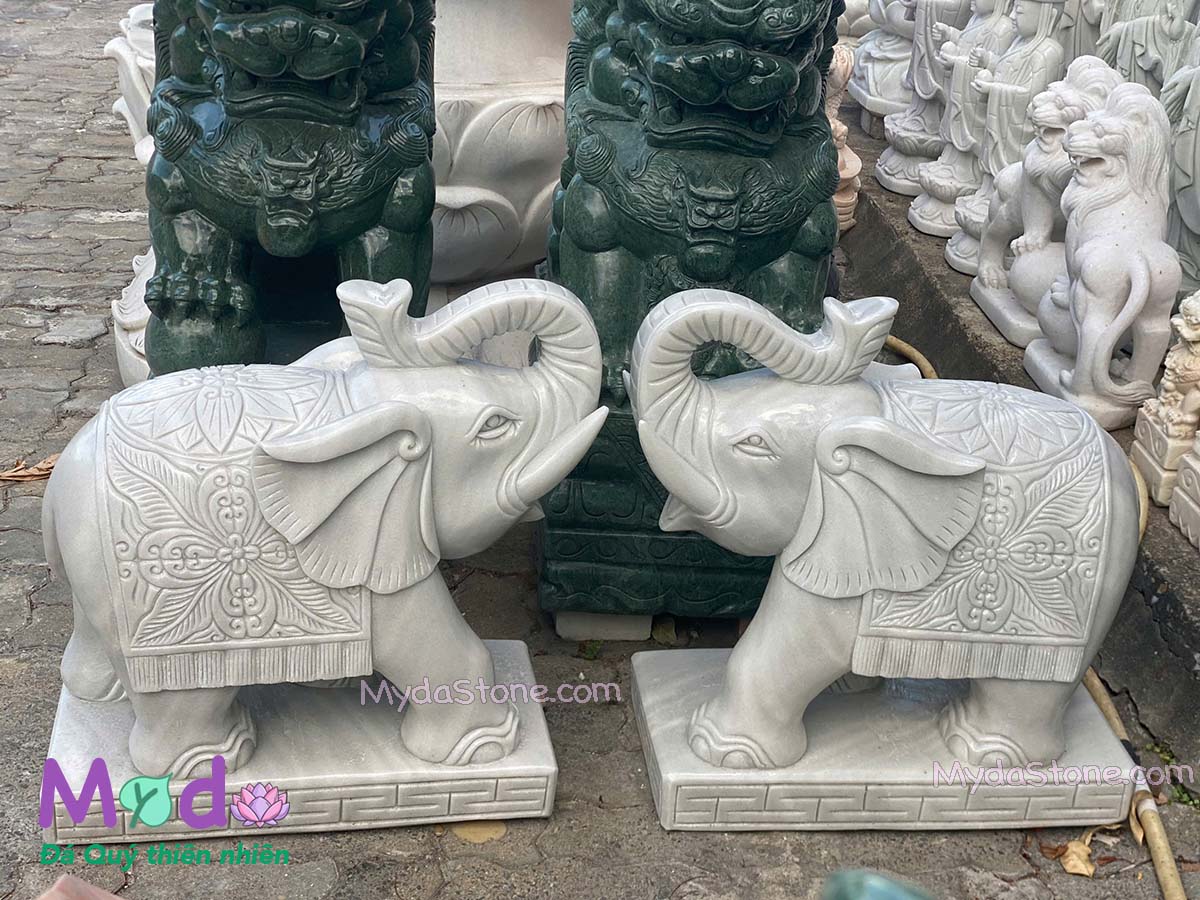 tượng voi đá để mộ tại hải phòng