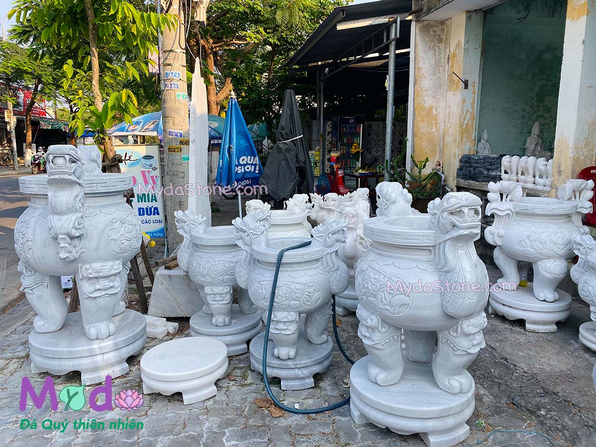 Mẫu Lư Hương Đá, Đồ Thờ Đá Đẹp tại Ninh Bình