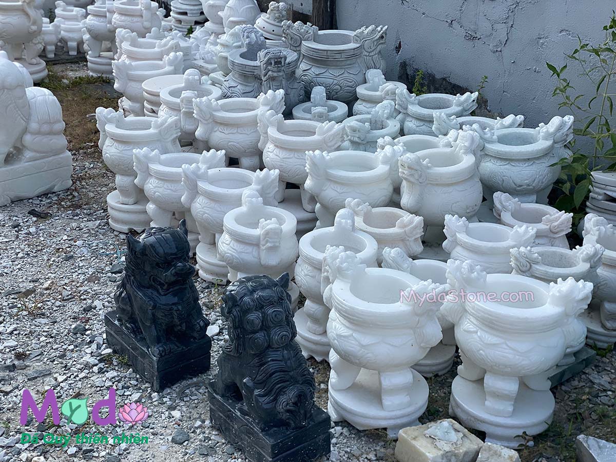Mẫu Lư Hương Đá, Đồ Thờ Đá Đẹp tại Ninh Bình